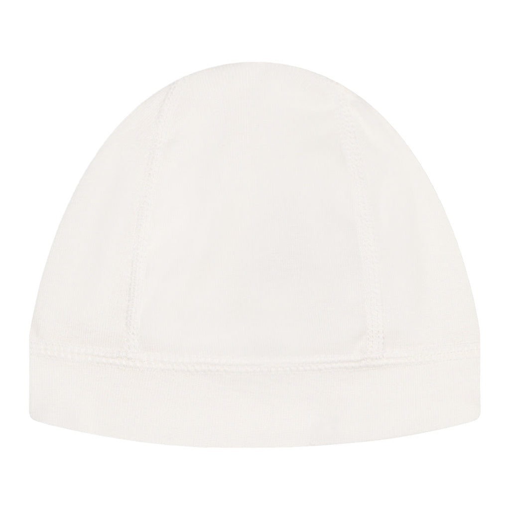 Petit Bateau Baby Hat White