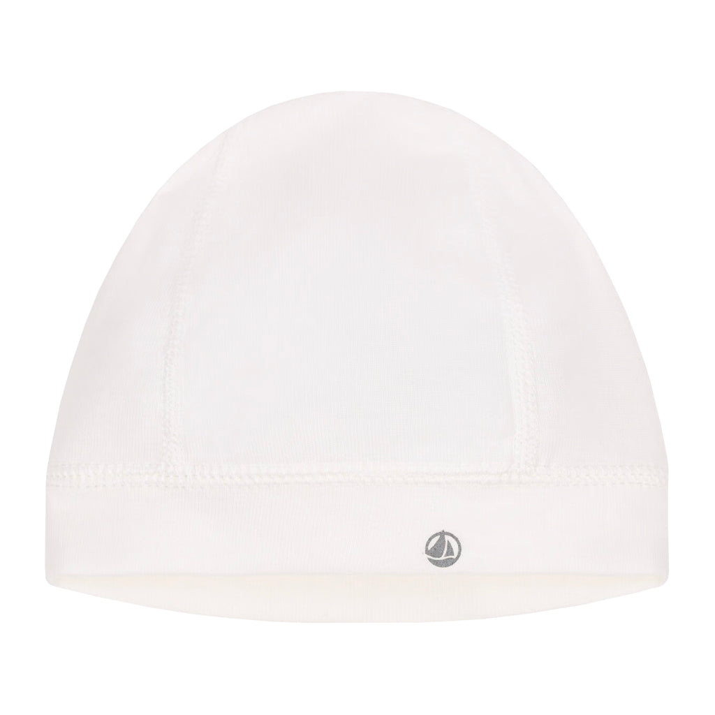 Petit Bateau Baby Hat Marshmallow White