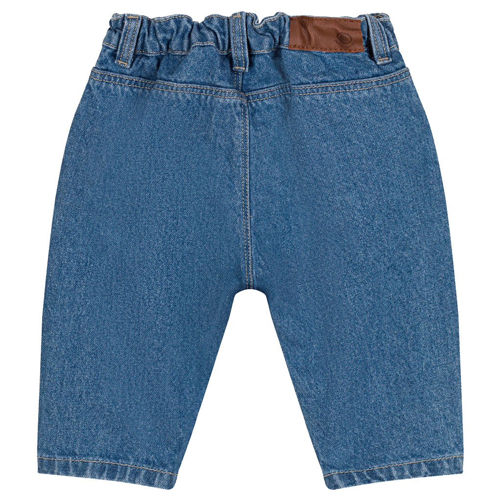 Petit Bateau Baby Denim Pants Ultra Bleach Blue