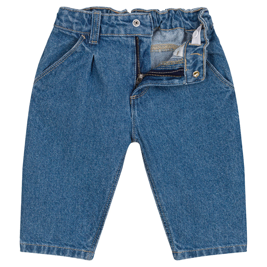 Petit Bateau Baby Denim Pants Ultra Bleach Blue
