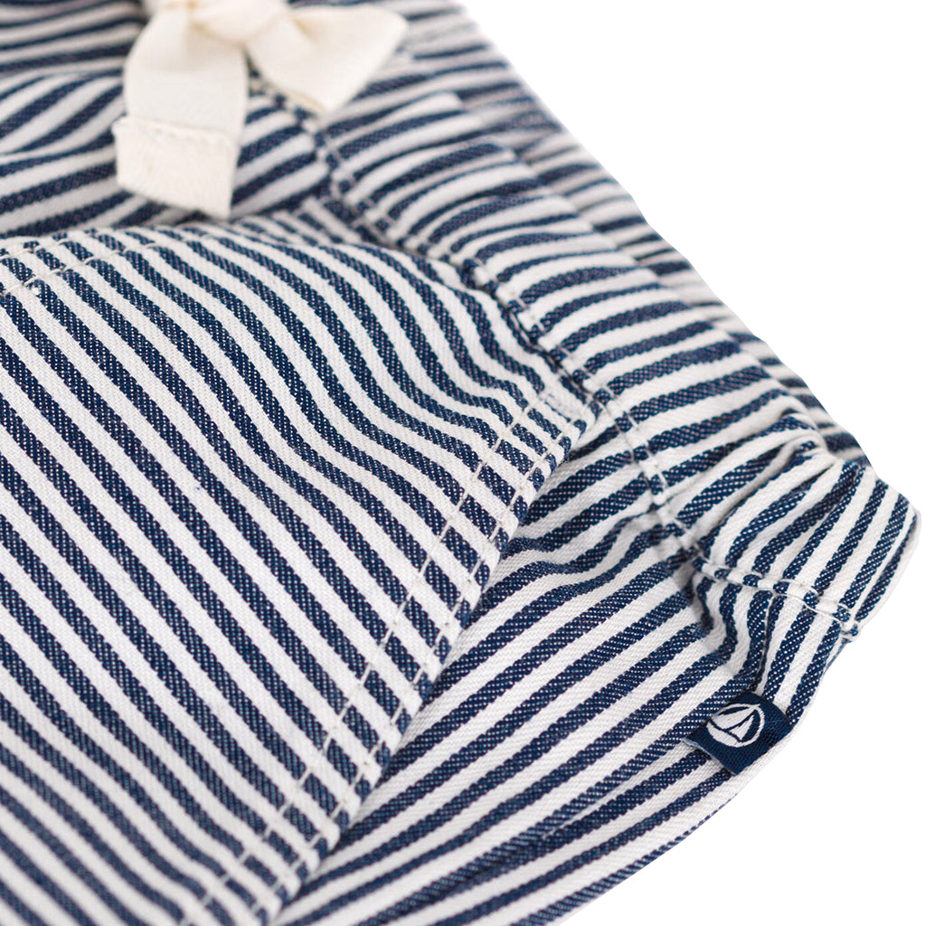 Petit Bateau Baby Canvas Pants Medieval Blue Stripes