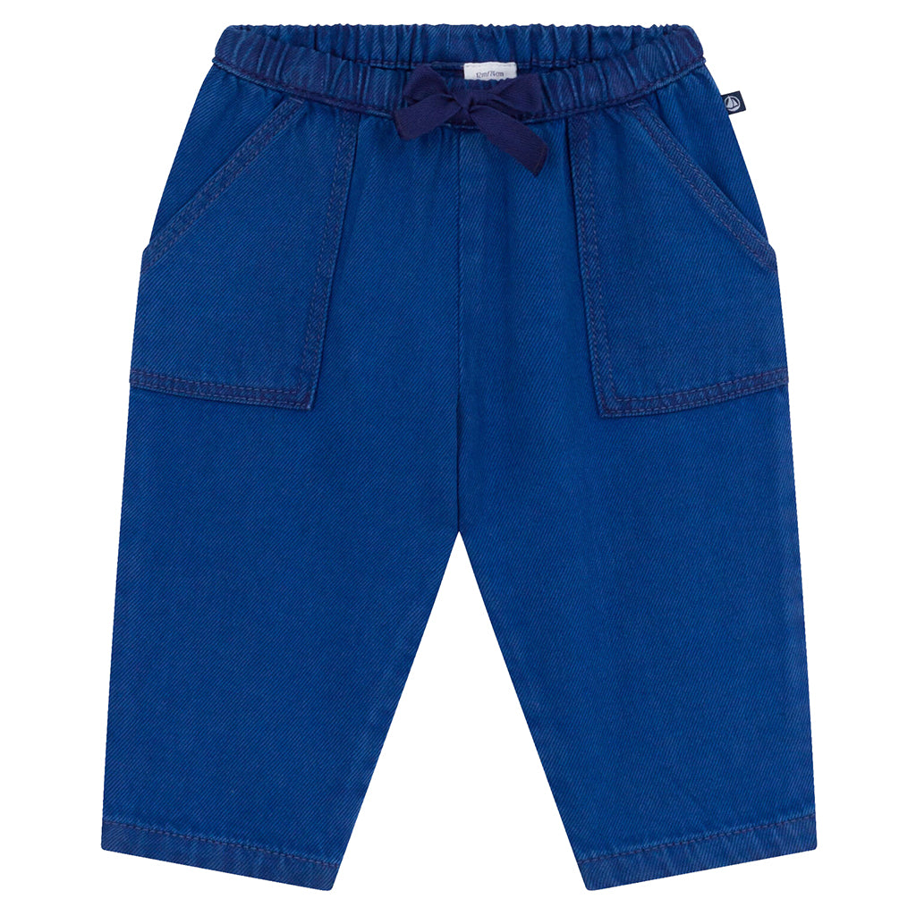 Petit Bateau Baby Pants Incognito Blue