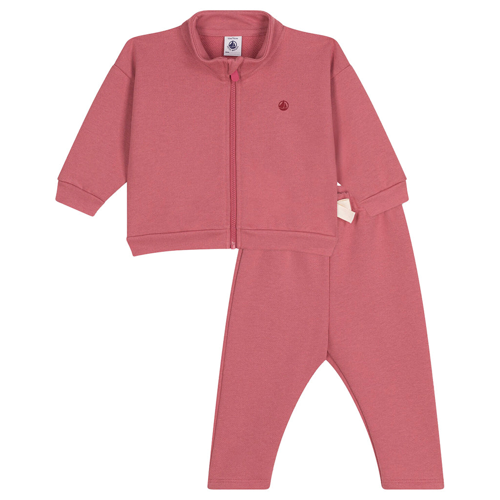 Petit Bateau Baby Two Piece Set Rosewood Pink