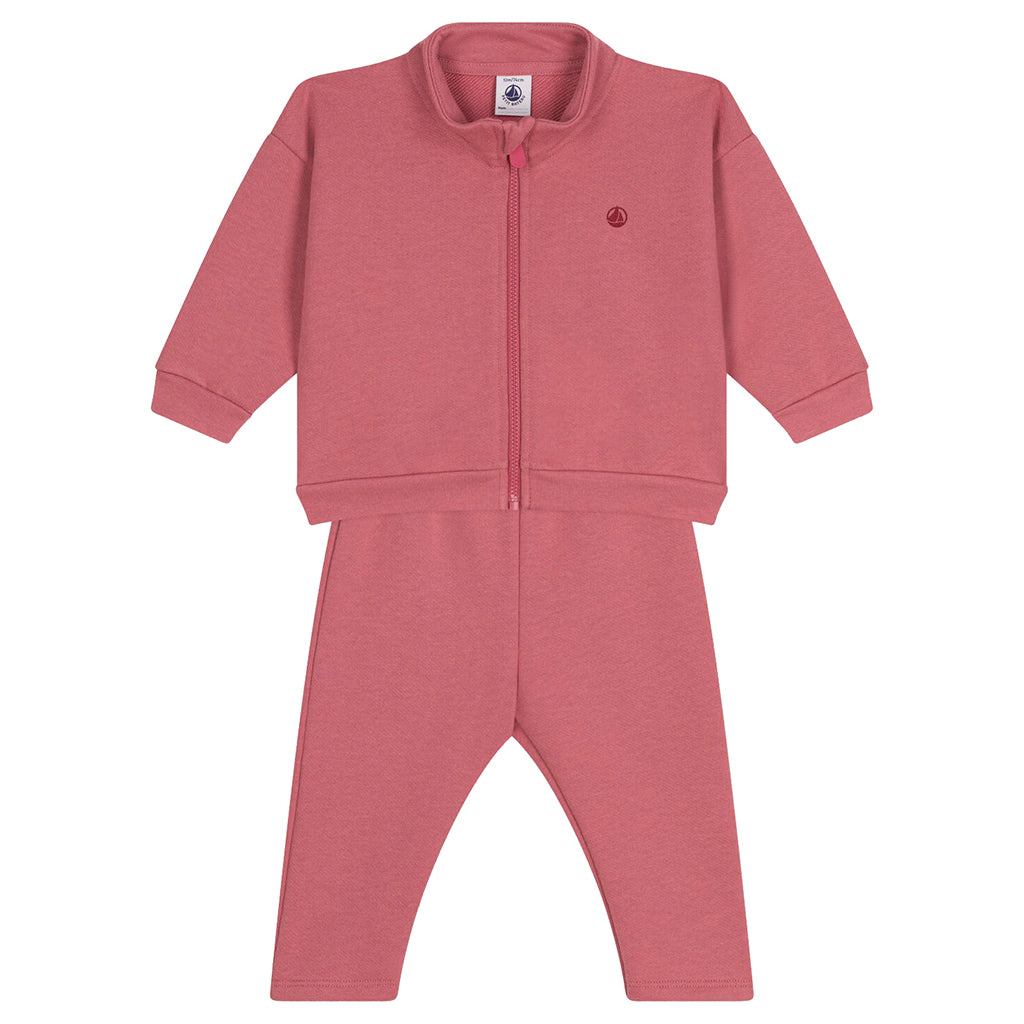 Petit Bateau Baby Two Piece Set Rosewood Pink
