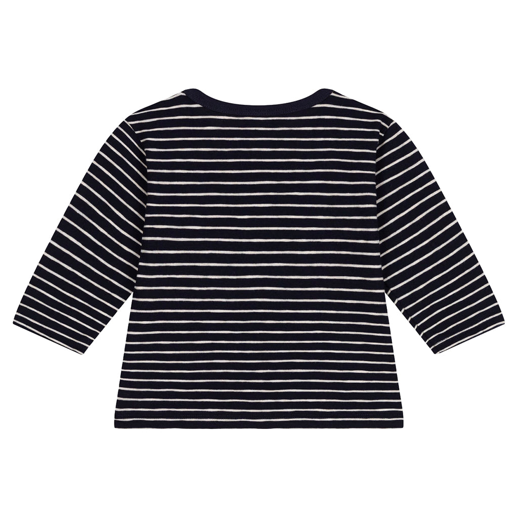 Petit Bateau Baby T-shirt Tuxedo Blue Stripes