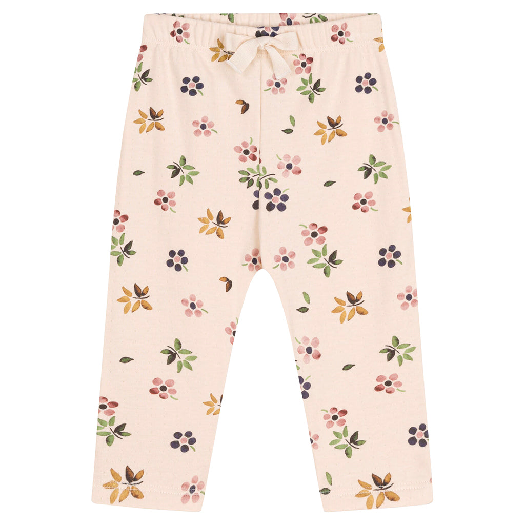 Petit Bateau Baby Cardigan & Pant Set Avalanche Cream Floral