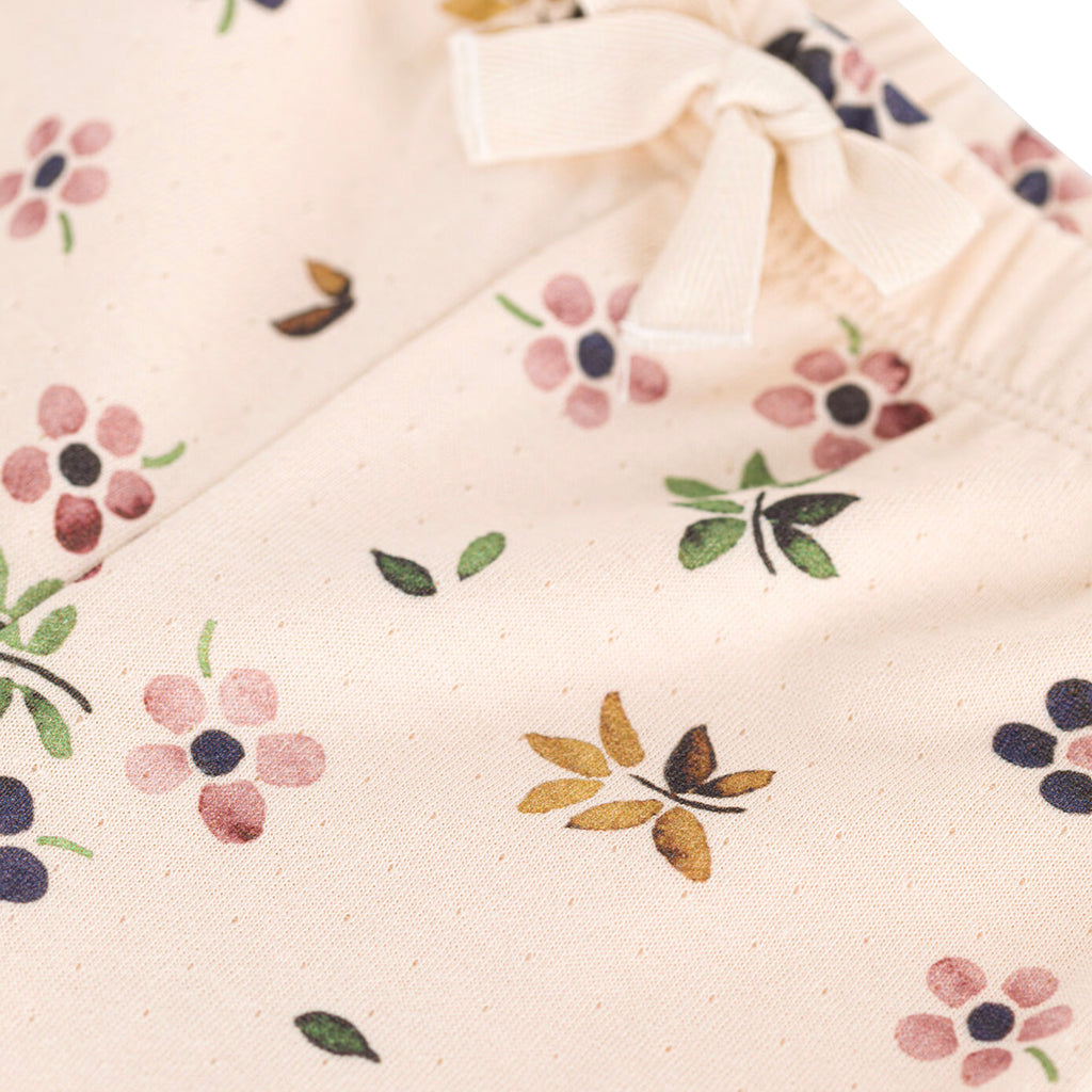Petit Bateau Baby Cardigan & Pant Set Avalanche Cream Floral