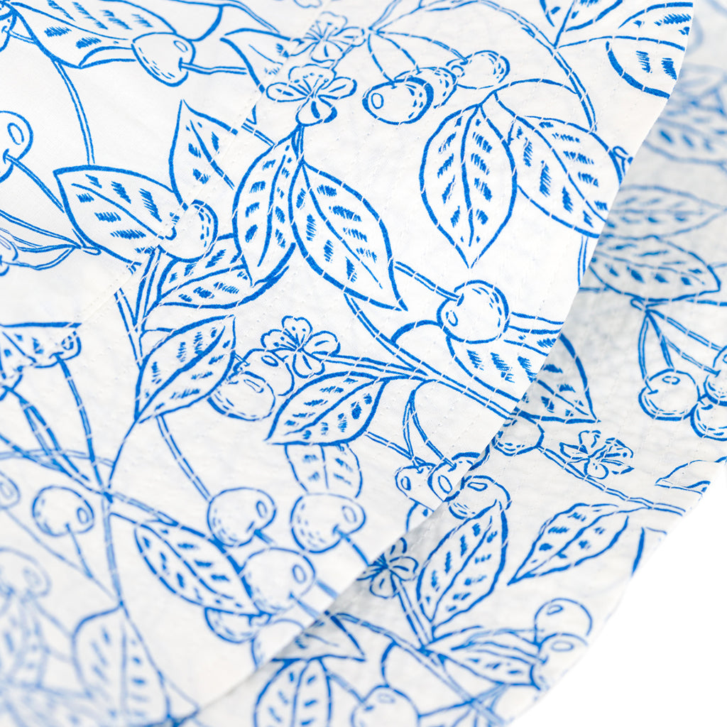 Petit Bateau Child Hat Porcelain Blue Cherry Print