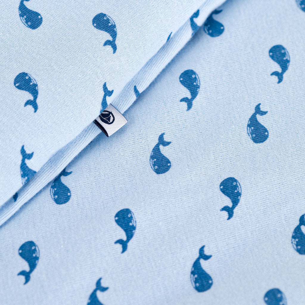Petit Bateau Baby Tog 2 Sleepsac Toudou Blue Whale Print