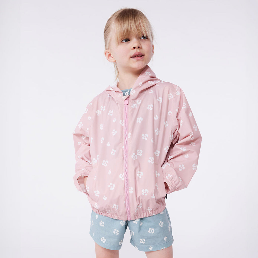 Petit Bateau Child Windbreaker Jacket Charm Pink Floral