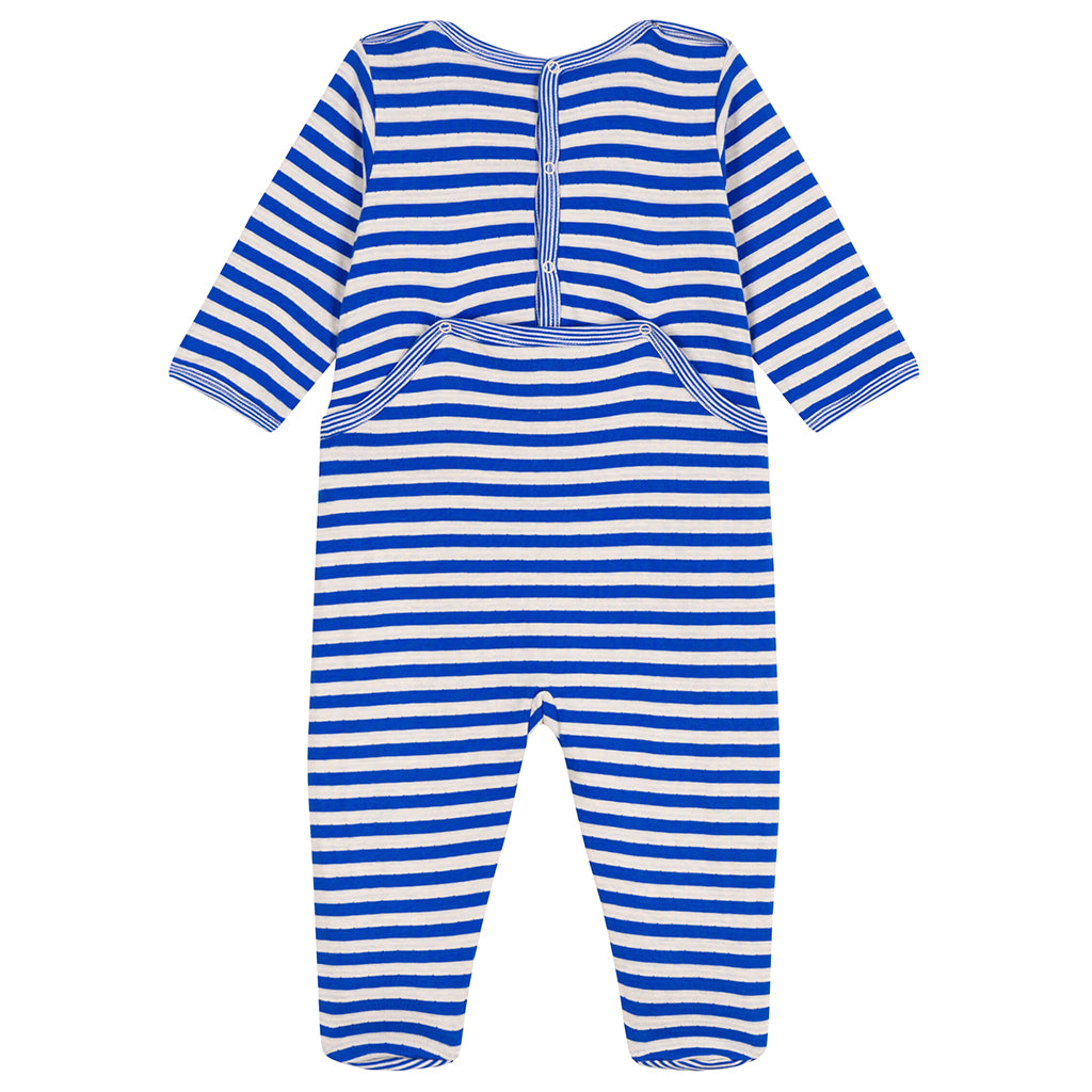 Petit Bateau Baby Pyjamas Perse Blue Stripes