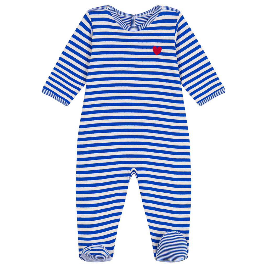 Petit Bateau Baby Pyjamas Perse Blue Stripes