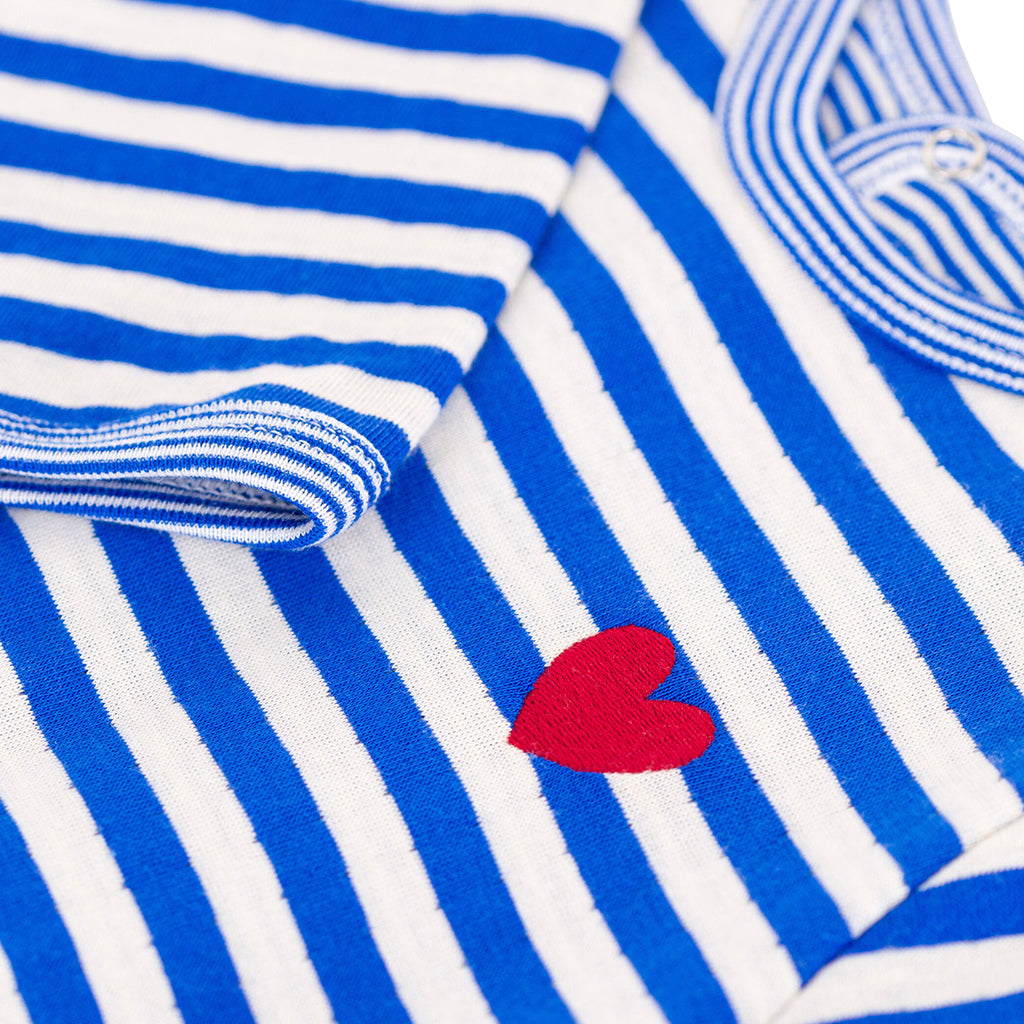 Petit Bateau Baby Pyjamas Perse Blue Stripes