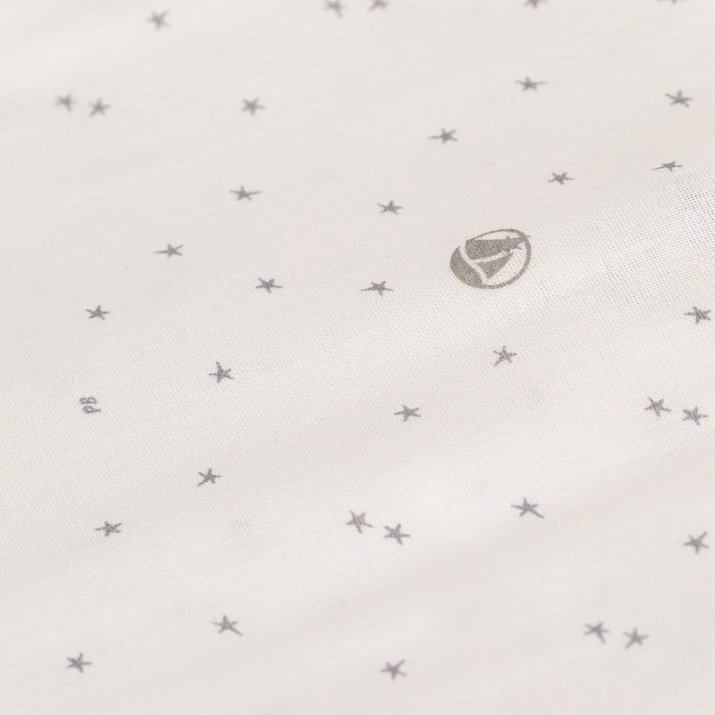 Petit Bateau Baby Sleepsac Misti Grey Star Print