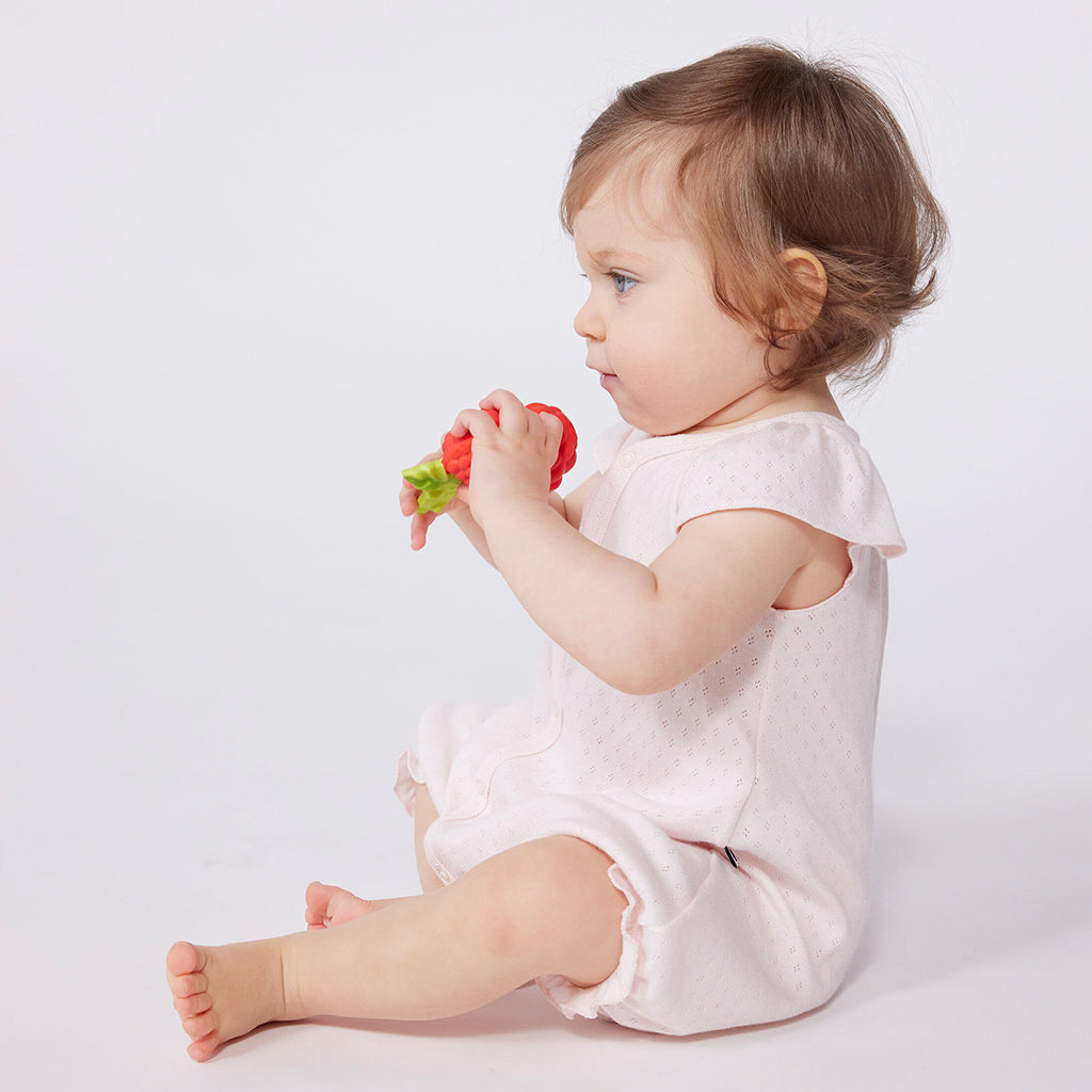 Petit Bateau Baby Romper Fleur Pink