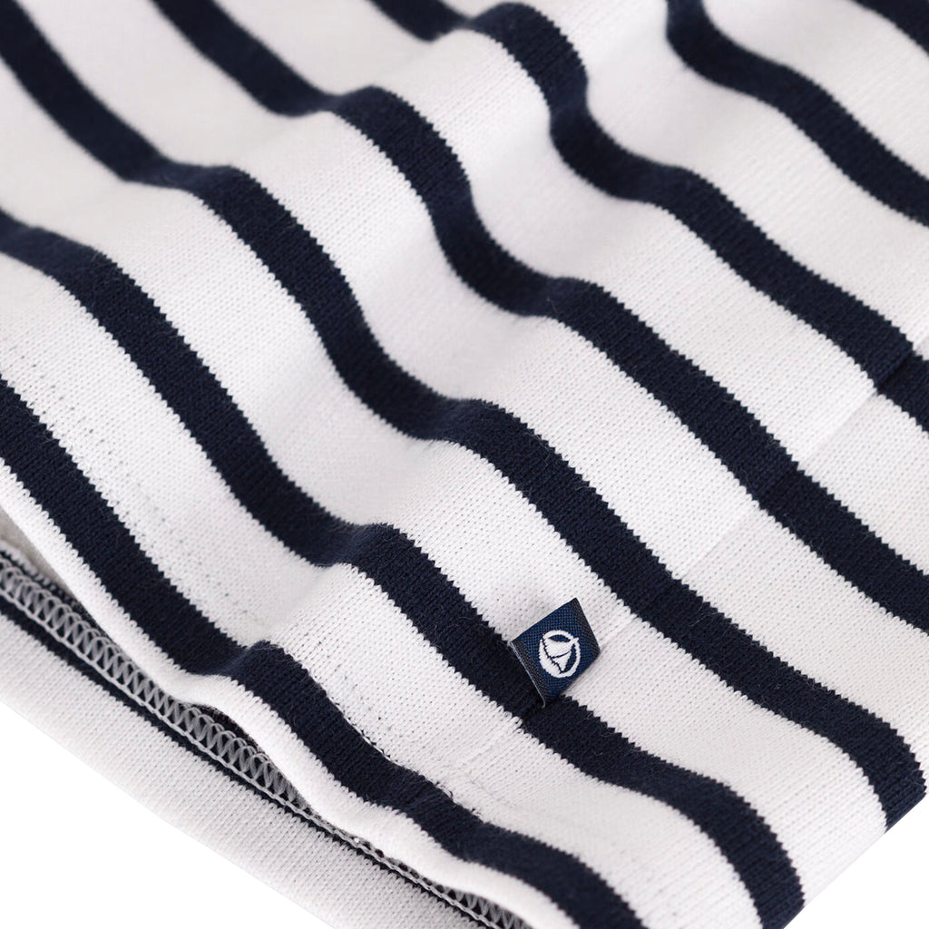 Petit Bateau Baby Sailor Dress Tuxedo Navy Blue Stripes