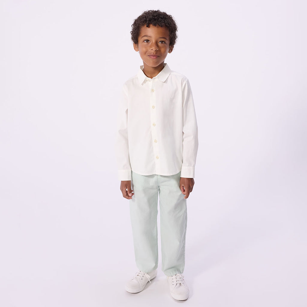 Petit Bateau Child Shirt Ecume White