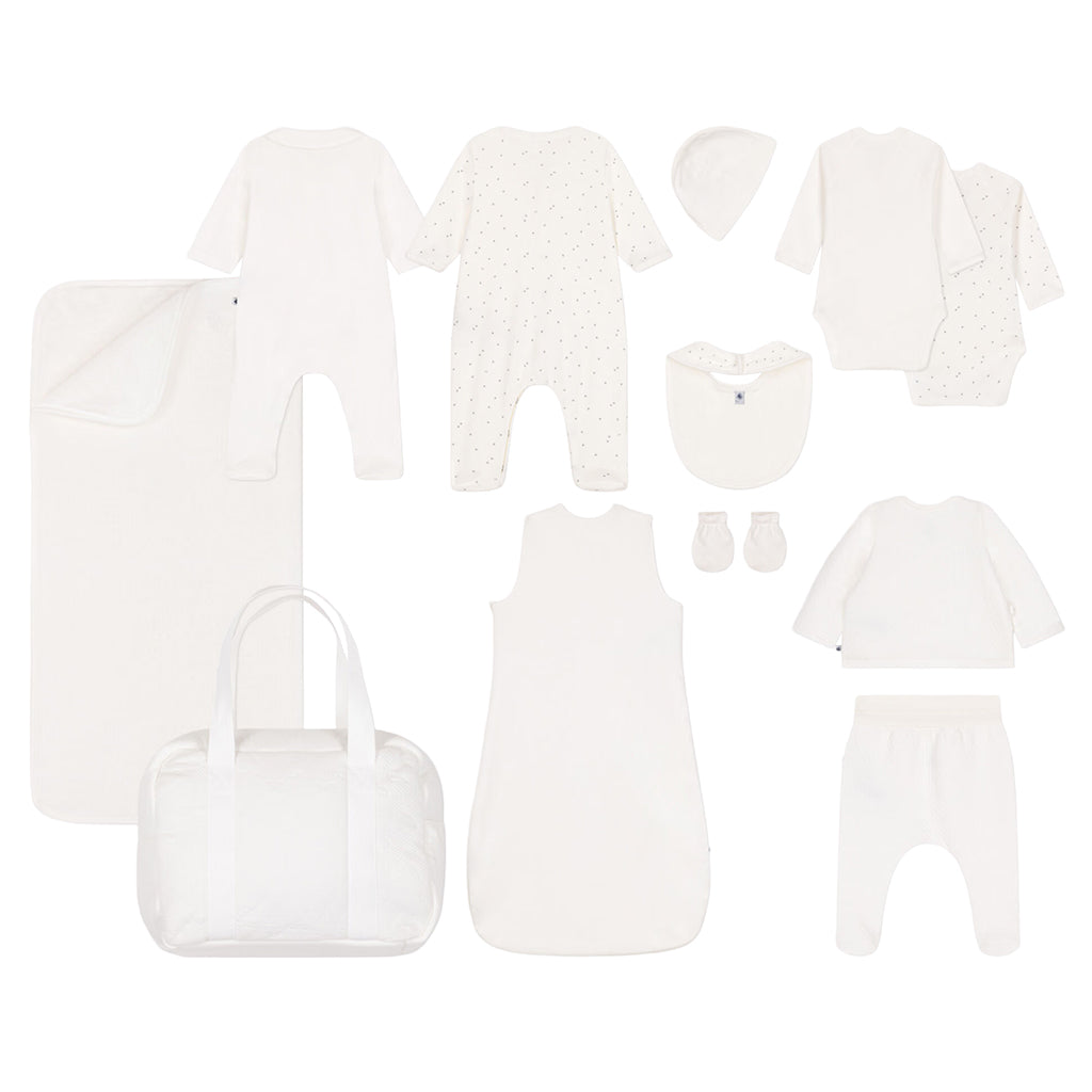 Petit Bateau Baby Maternity Suitcase Set White