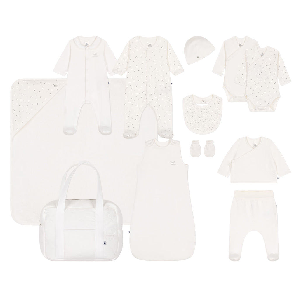 Petit Bateau Baby Maternity Suitcase Set White