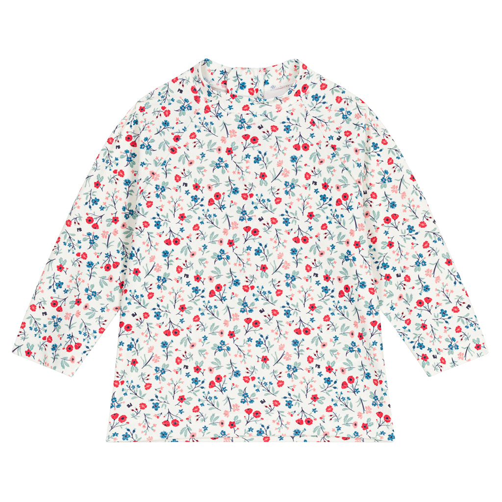 Petit Bateau Baby Swim Shirt Multicolour Floral Print
