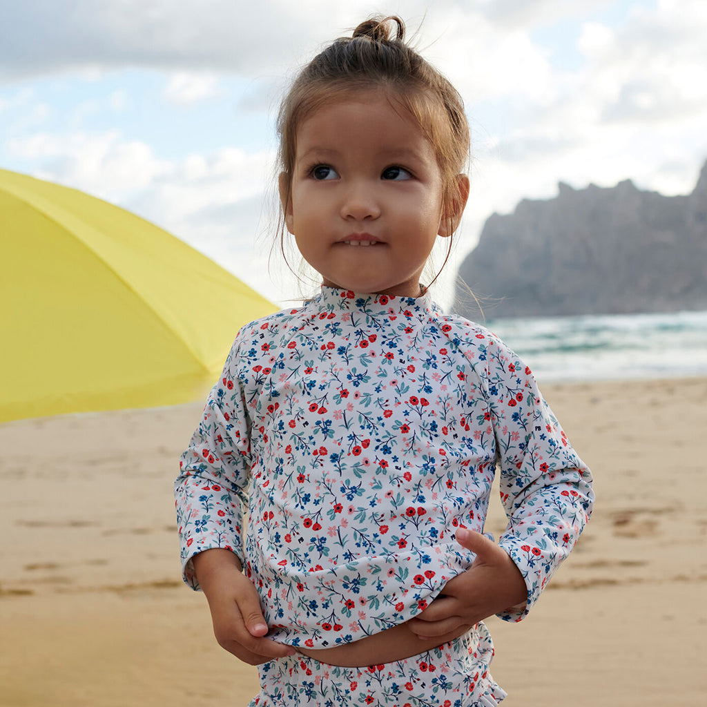 Petit Bateau Baby Swim Shirt Multicolour Floral Print