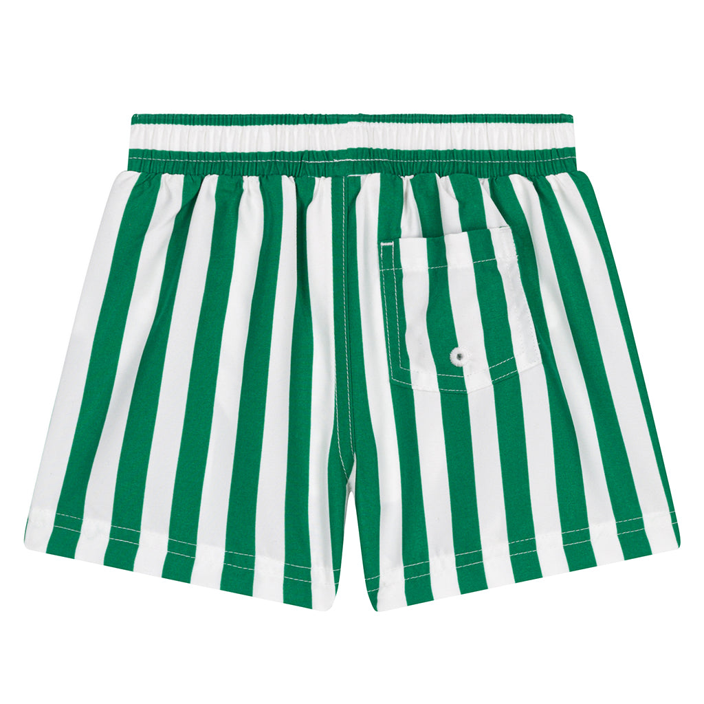 Petit Bateau Baby Swim Shorts Jardin Green Stripes