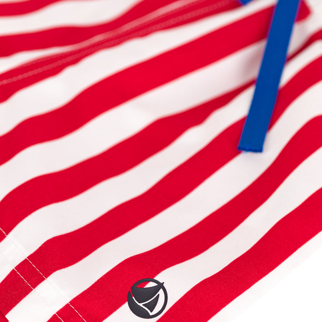 Petit Bateau Baby Swim Shorts Spicy Red Stripes