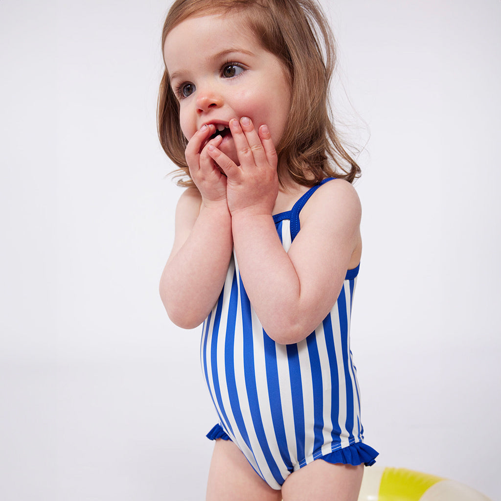 Petit Bateau Baby Swimsuit Surf Blue Stripes