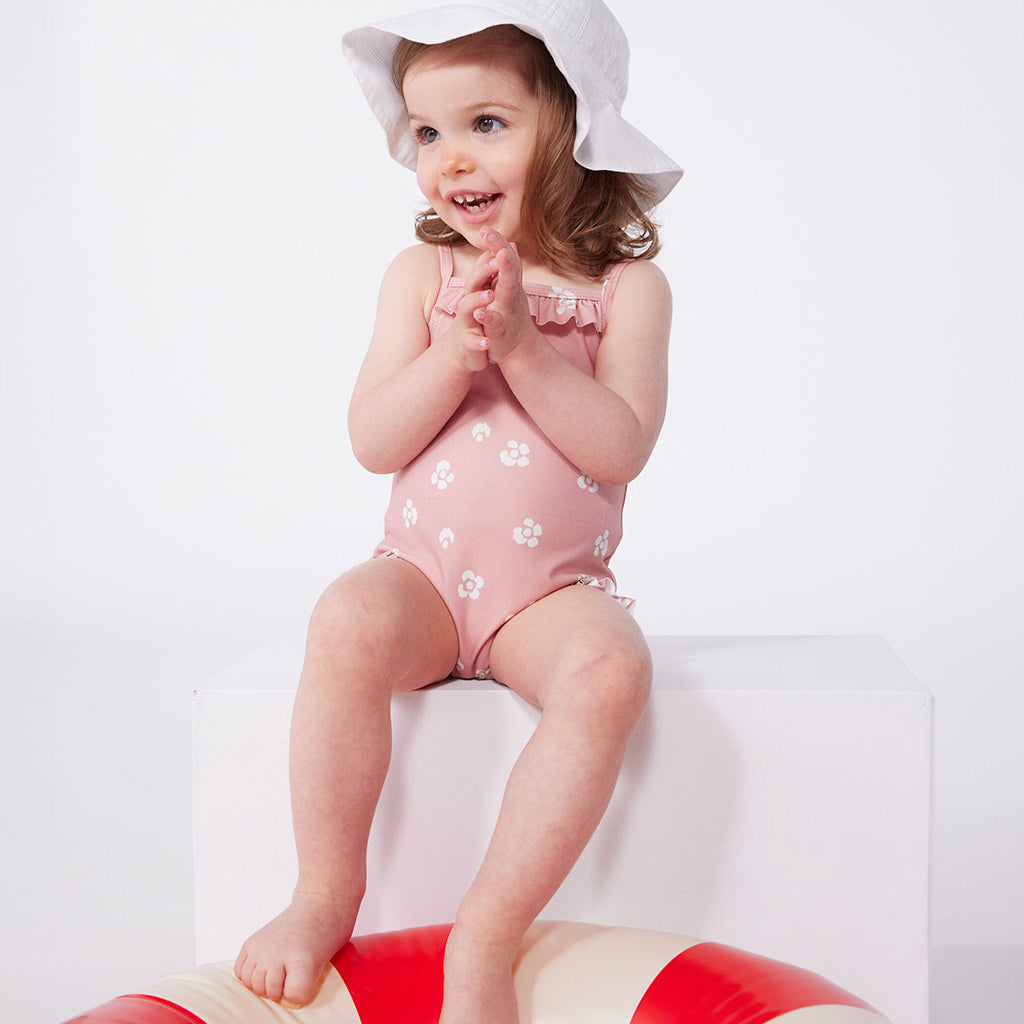 Petit Bateau Baby Swimsuit Charm Pink Floral