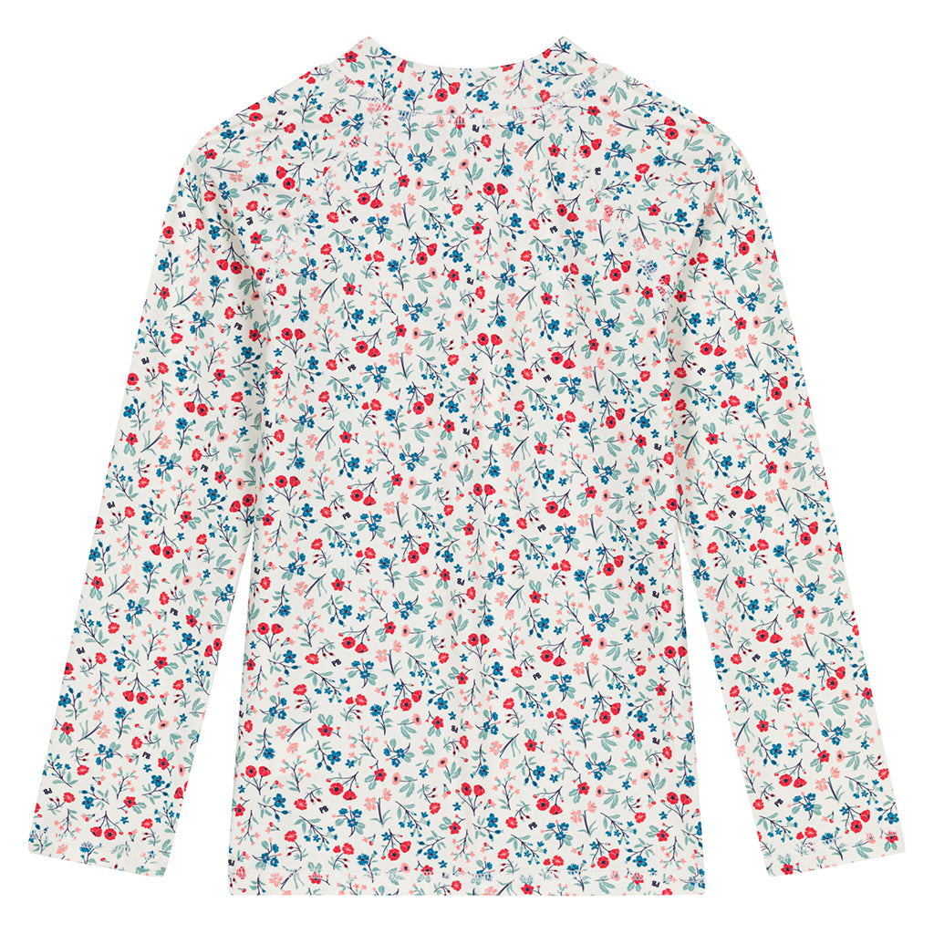 Petit Bateau Child Swim Shirt Multicolour Floral Print