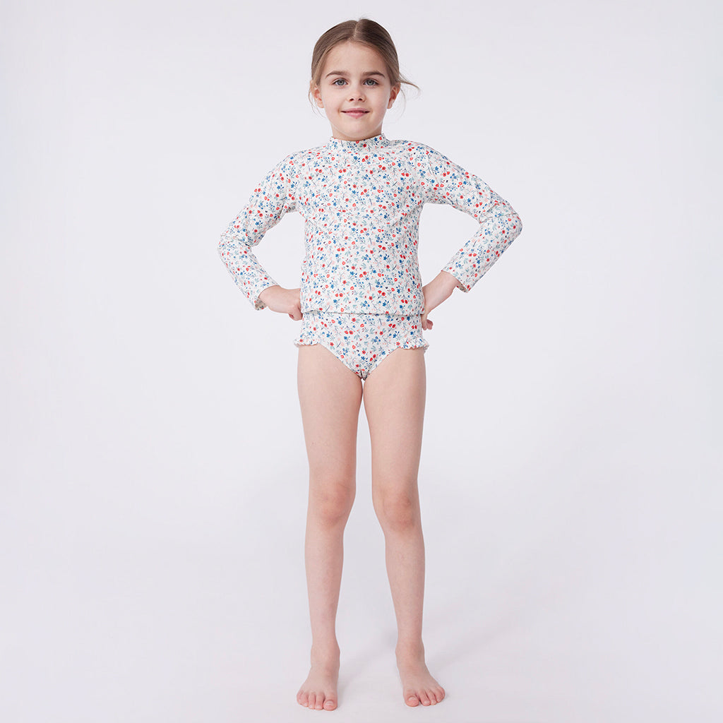 Petit Bateau Child Swim Shirt Multicolour Floral Print