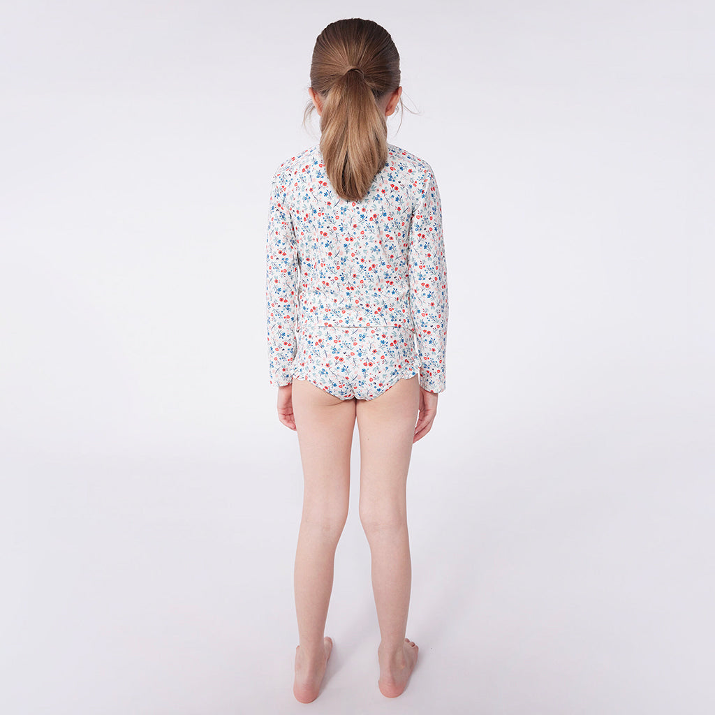 Petit Bateau Child Swim Shirt Multicolour Floral Print