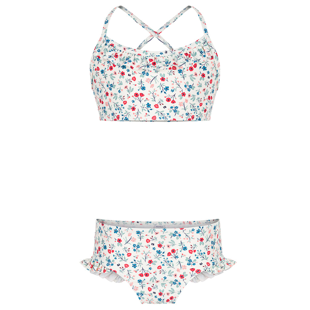 Petit Bateau Child Two Piece Swimsuit Multicolour Floral Print