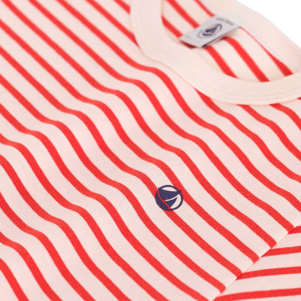 Petit Bateau Child T-shirt Spicy Red Stripes