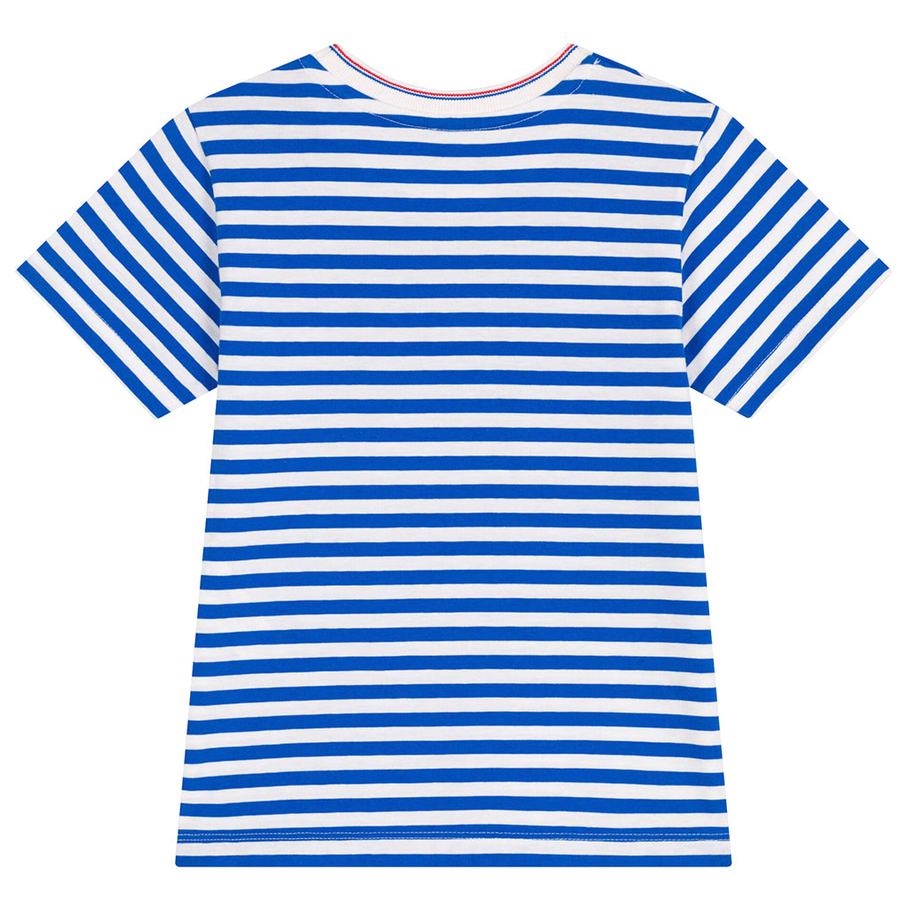 Petit Bateau Child T-shirt Porcelain Blue Stripes