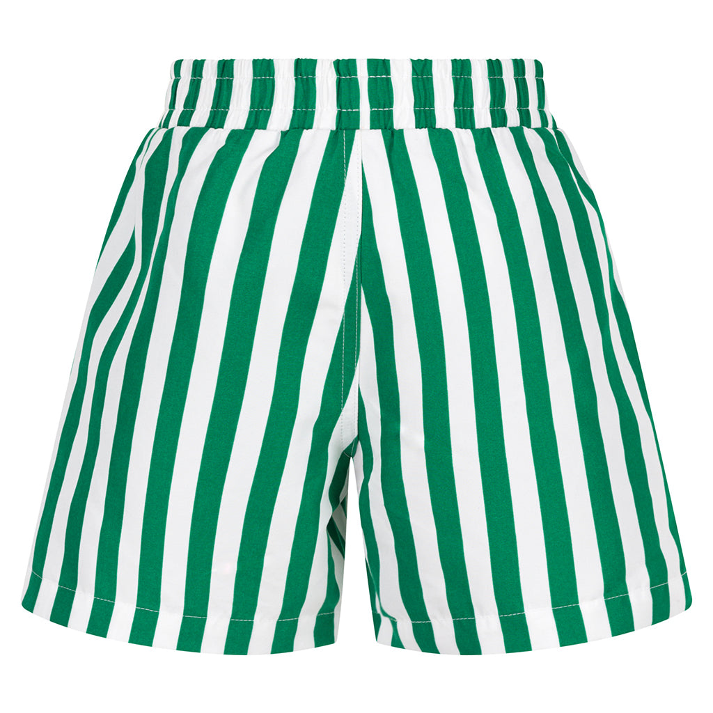 Petit Bateau Child Swim Shorts Jardin Green Stripes