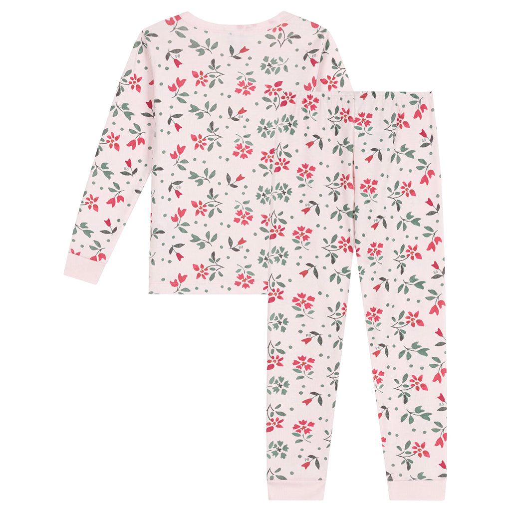 Petit Bateau Child Pyjamas Pink Floral Print