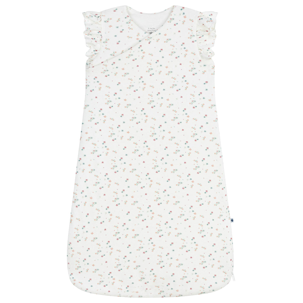 Petit Bateau Baby Sleepsac Marshmallow White Floral Print