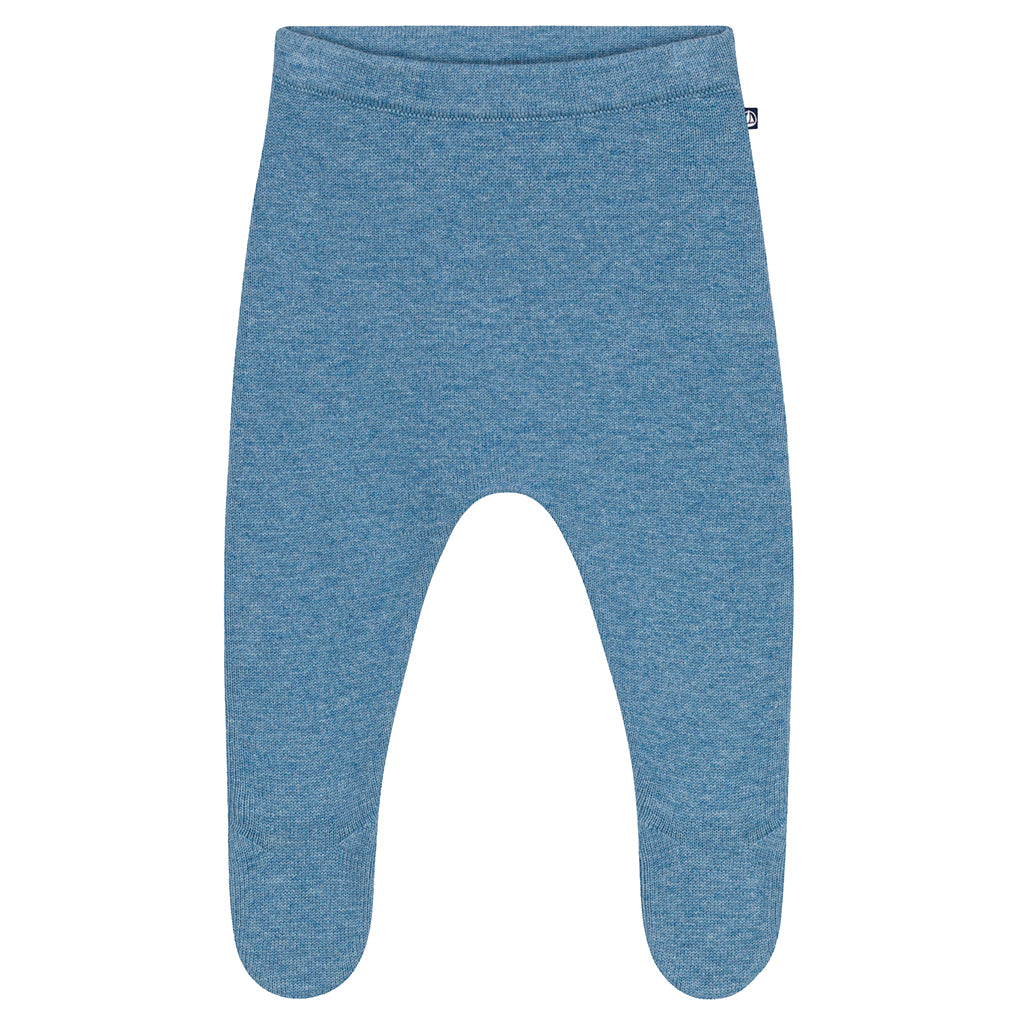 Petit Bateau Baby Leggings With Feet Adriatic Blue