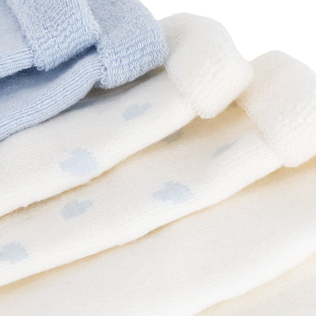 Petit Bateau Baby Set Of Three Socks Toudou Blue