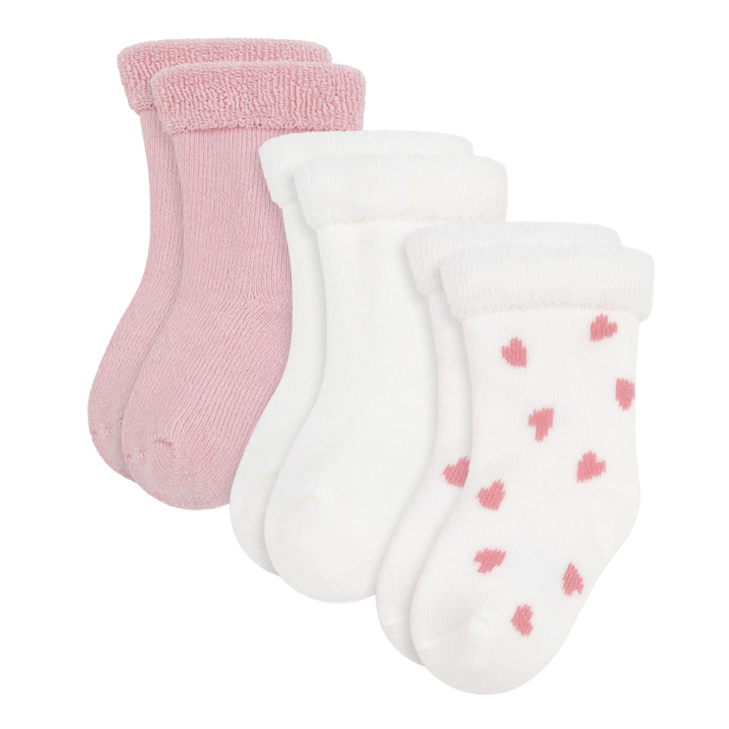 Petit Bateau Baby Set Of Three Socks Joli Pink