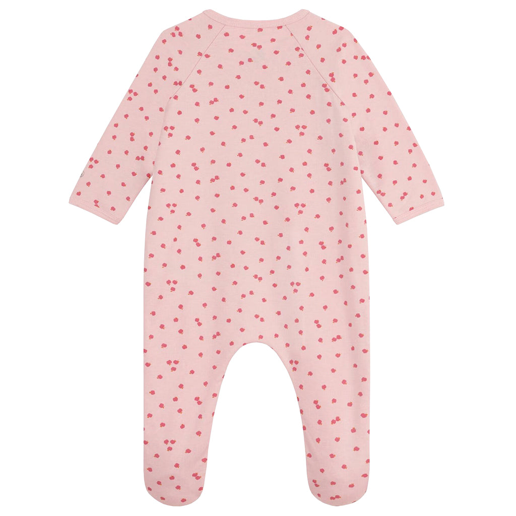Petit Bateau Baby Pyjamas Charm Pink Apple Print