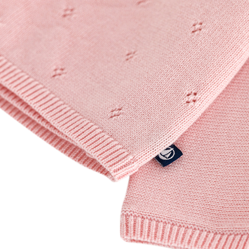 Petit Bateau Baby Wrap Cardigan Pretty Pink