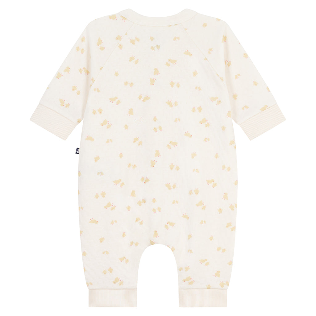Petit Bateau Baby Pyjamas Milk Cream Chicks Print