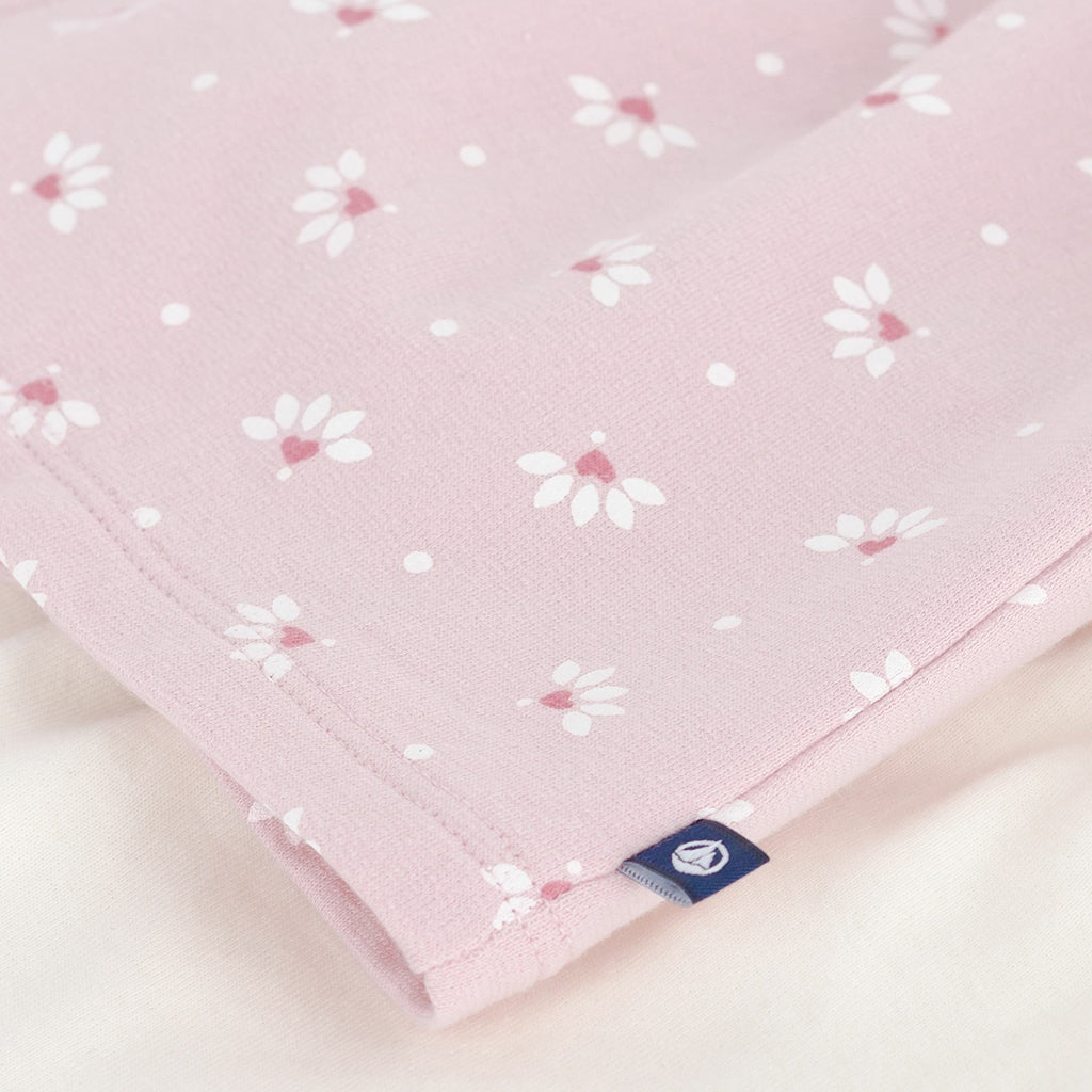 Petit Bateau Baby Dress With Leggings Pretty Pink Floral Print