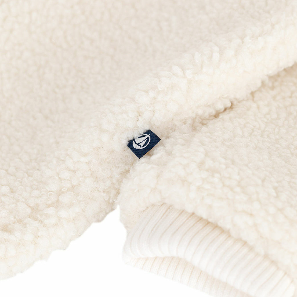 Petit Bateau Baby Teddy Jumpsuit Milk Cream