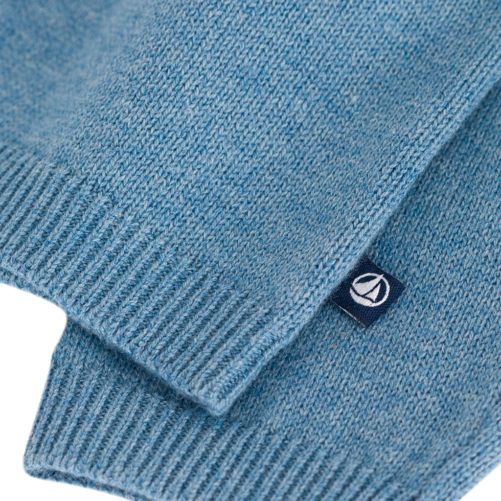 Petit Bateau Baby Ruffle Cardigan Adriatic Blue
