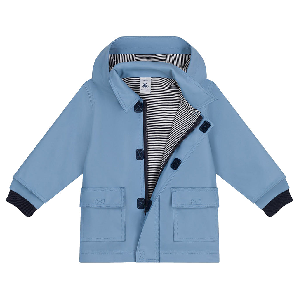 Petit Bateau Baby Iconic Raincoat Adriatic Blue