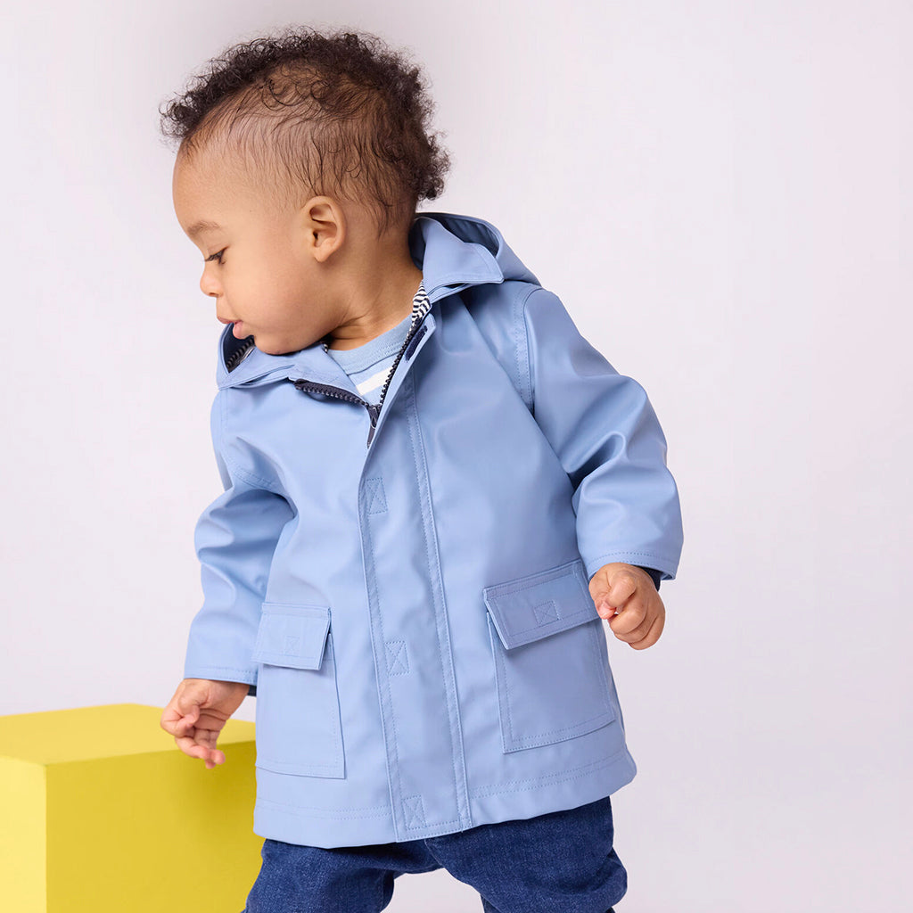 Petit Bateau Baby Iconic Raincoat Adriatic Blue