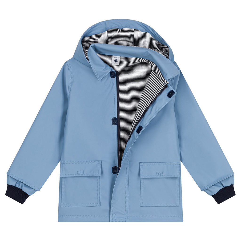 Petit Bateau Child Iconic Raincoat Adriatic Blue